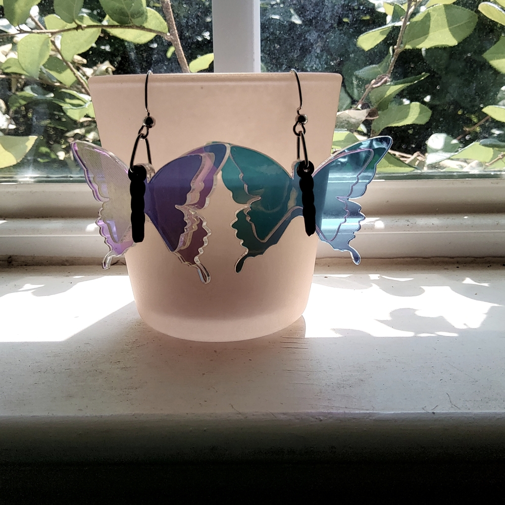 Translucent Butterfly Earrings
